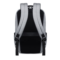 Lux & Nyx Purpose Backpack - 16" Laptop Backpack With Trolley Strap - Gray - Backpack Back View