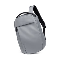 Lux & Nyx Purpose Backpack - 16" Laptop Backpack With Trolley Strap - Gray - Backpack Hanging From One of The Straps