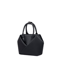 Lux & Nyx Small Origami Crossbody & Handbag Tote Ultra Matte - Black - Quarter View, Handbag Mode