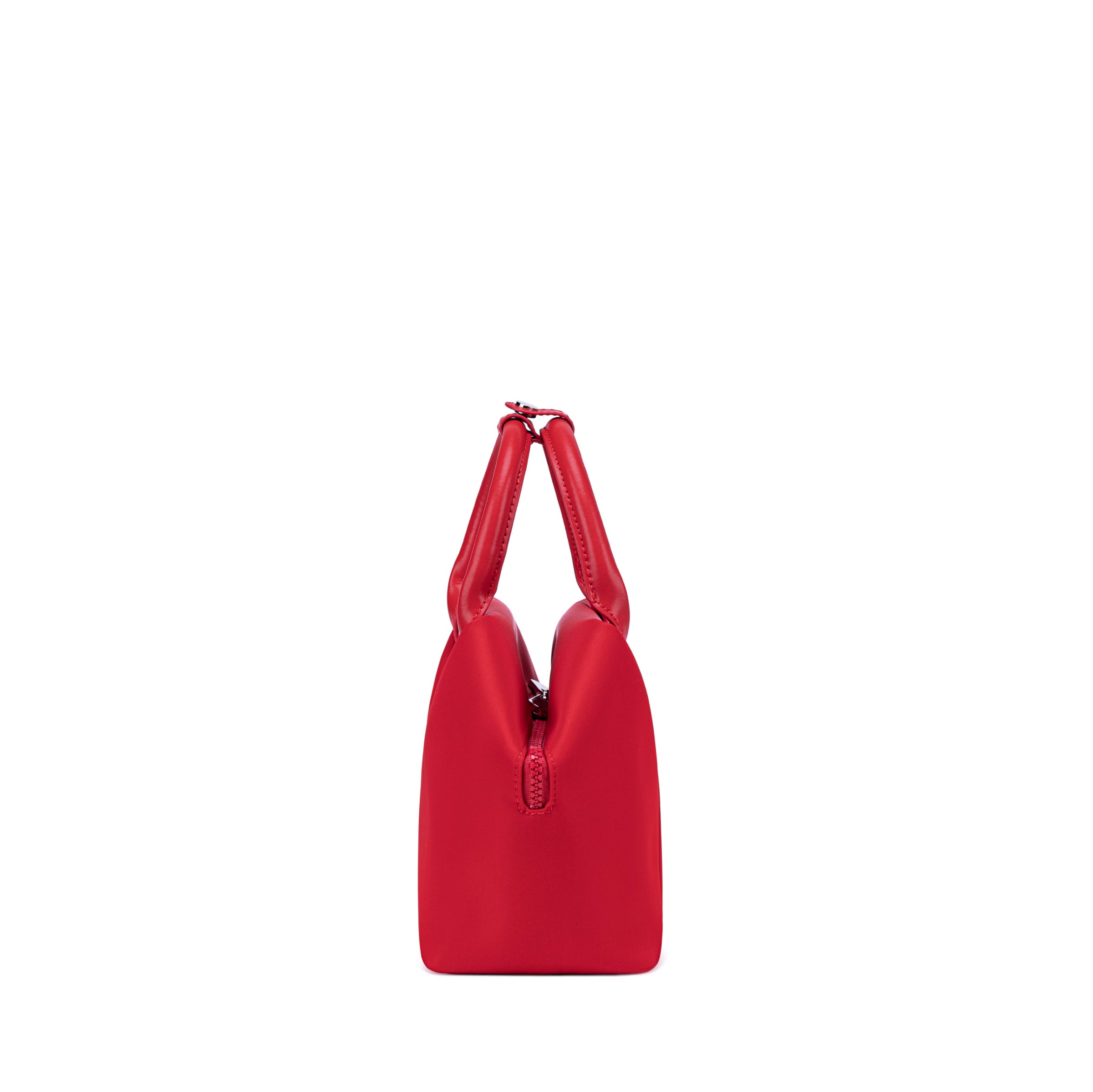 Lux & Nyx Small Origami Crossbody & Handbag Tote Ultra Matte - Cardinal Red - Side View, Handbag Mode