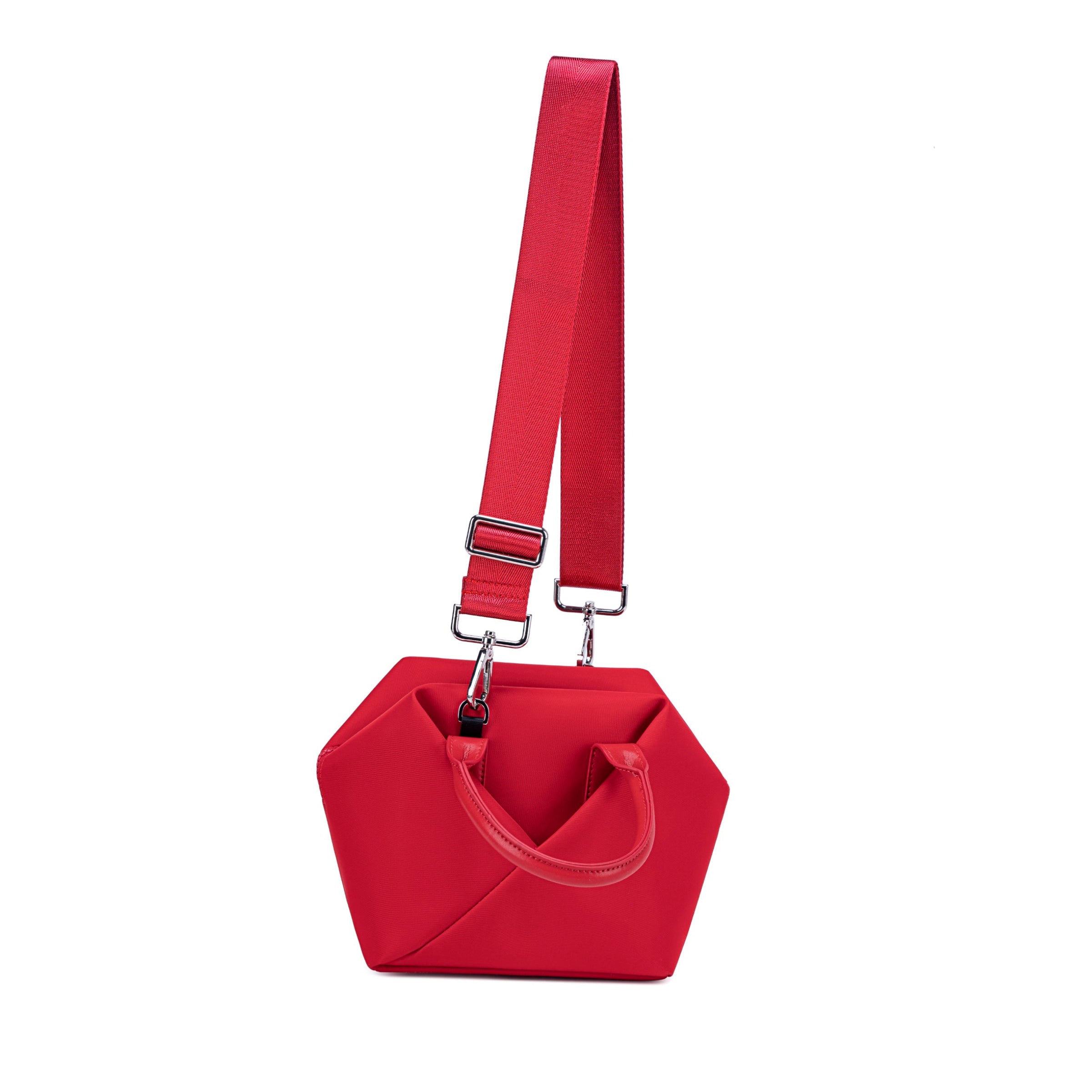 Lux & Nyx Small Origami Crossbody & Handbag Tote Ultra Matte - Cardinal Red - Tote Crossbody Mode