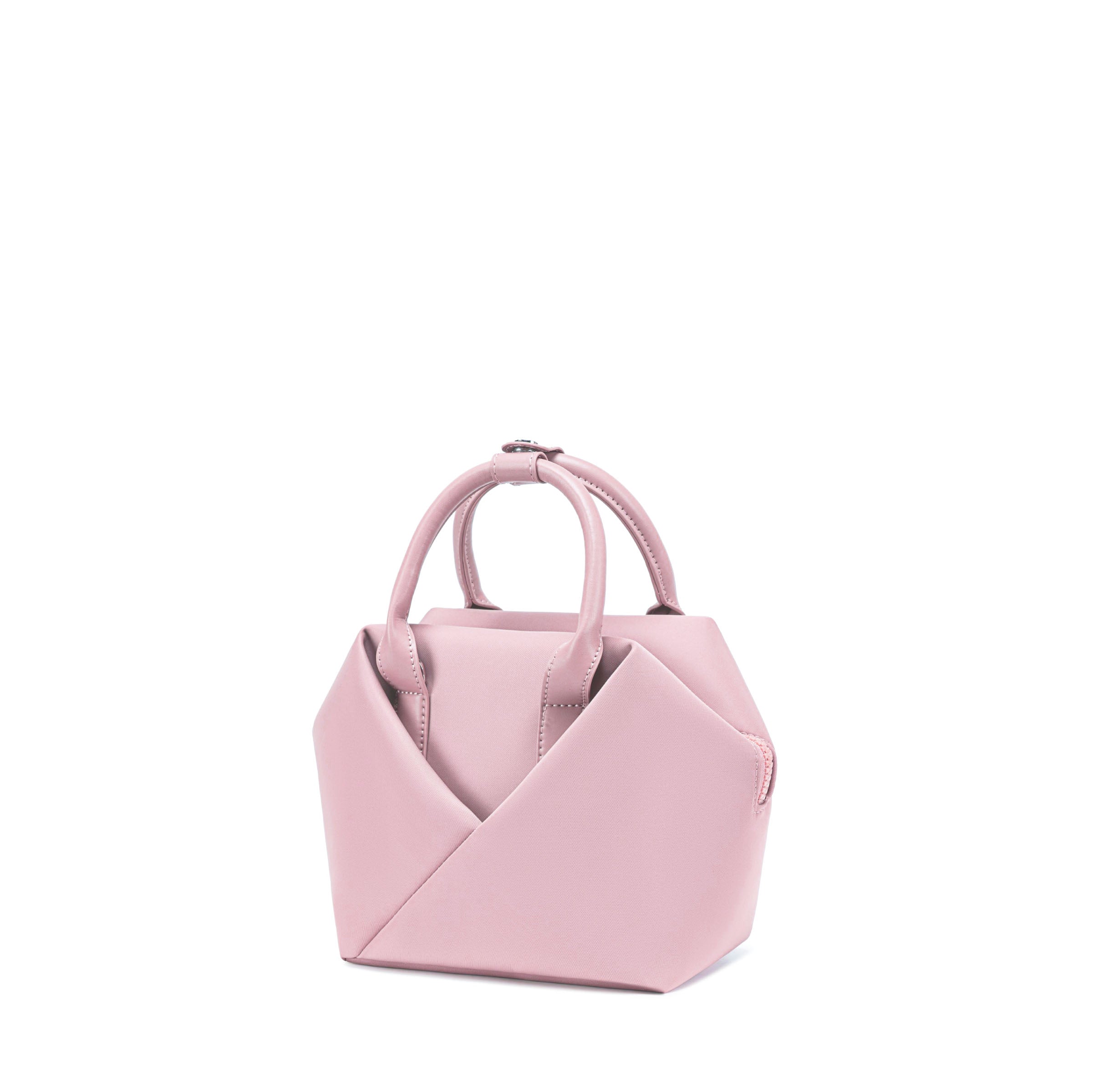 Lux & Nyx Small Origami Crossbody & Handbag Tote Ultra Matte - Hopeful Pink - Quarter View, Handbag Mode