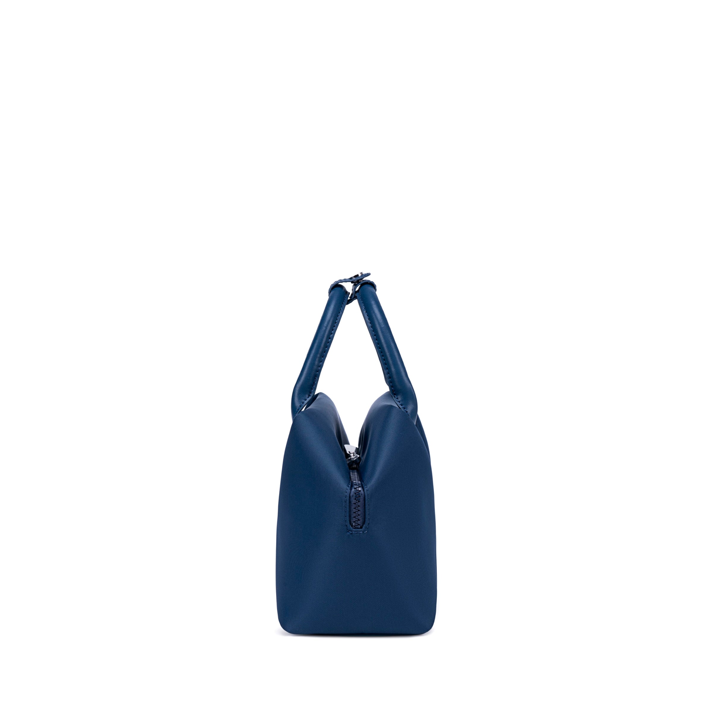 Lux & Nyx Small Origami Crossbody & Handbag Tote Ultra Matte - Navy Blue - Side View, Handbag Mode