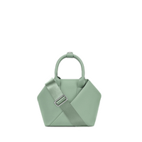 Lux & Nyx Small Origami Crossbody & Handbag Tote Ultra Matte - Sage Green - Tote With Detachable Crossbody Strap, Handbag Mode
