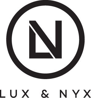 lux and nyx logo handbags and backpacks