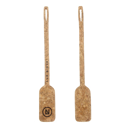 Lux & Nyx Wine Tote - Cork - Removable Tag, Front View and Back View