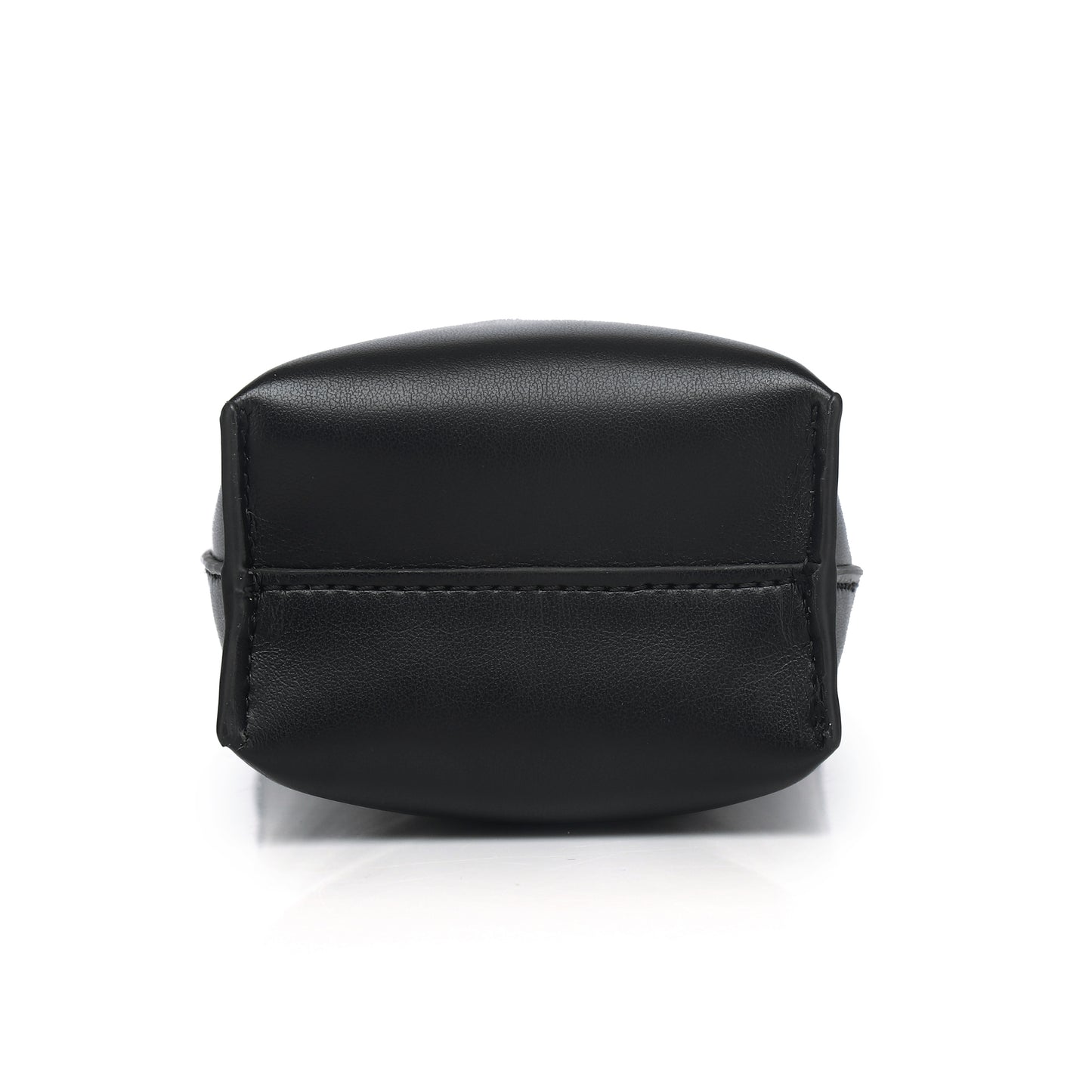 Lux & Nyx Wine Tote - Upcycled Leather - Bottom View of The Wine Tote