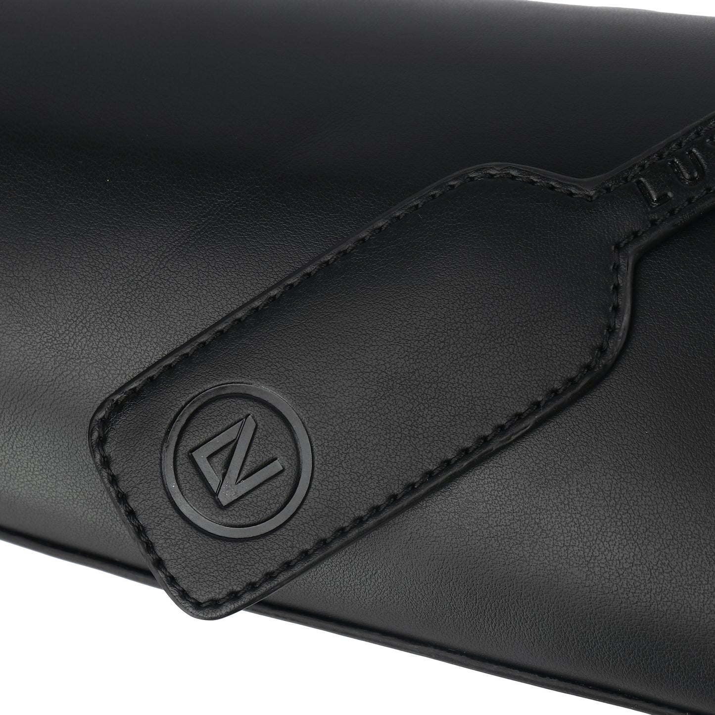 Lux & Nyx Wine Tote - Upcycled Leather - Removable Tag Detail