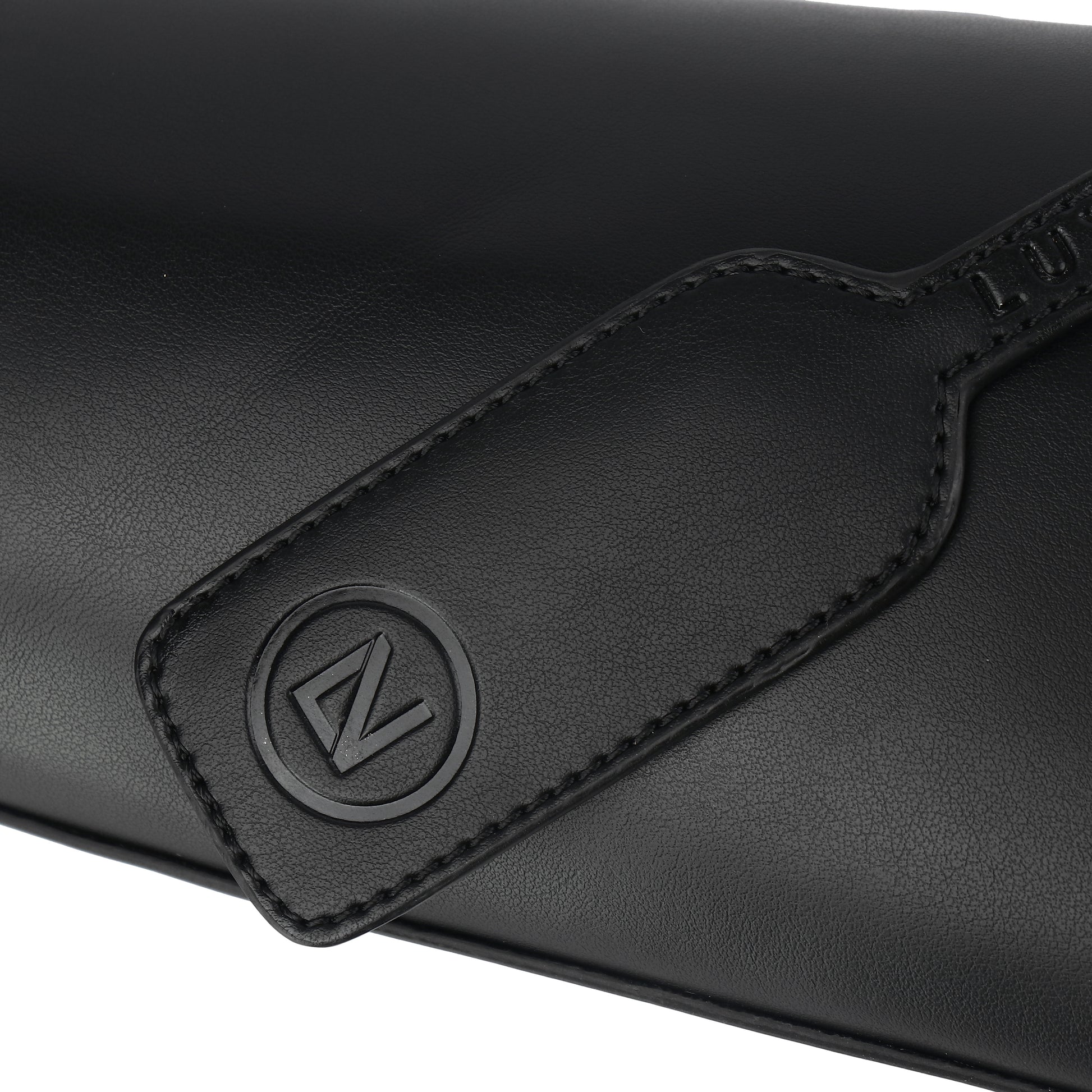 Lux & Nyx Wine Tote - Upcycled Leather - Removable Tag Detail