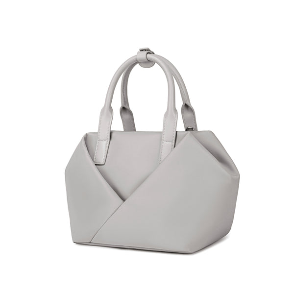Gray MID ORIGAMI TOTE ULTRA MATTE bag - Corner View